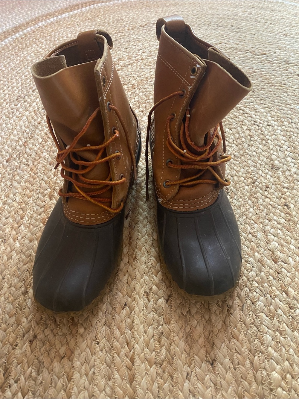 L.L. Bean Bean Boots in Brown and Black, women size 8